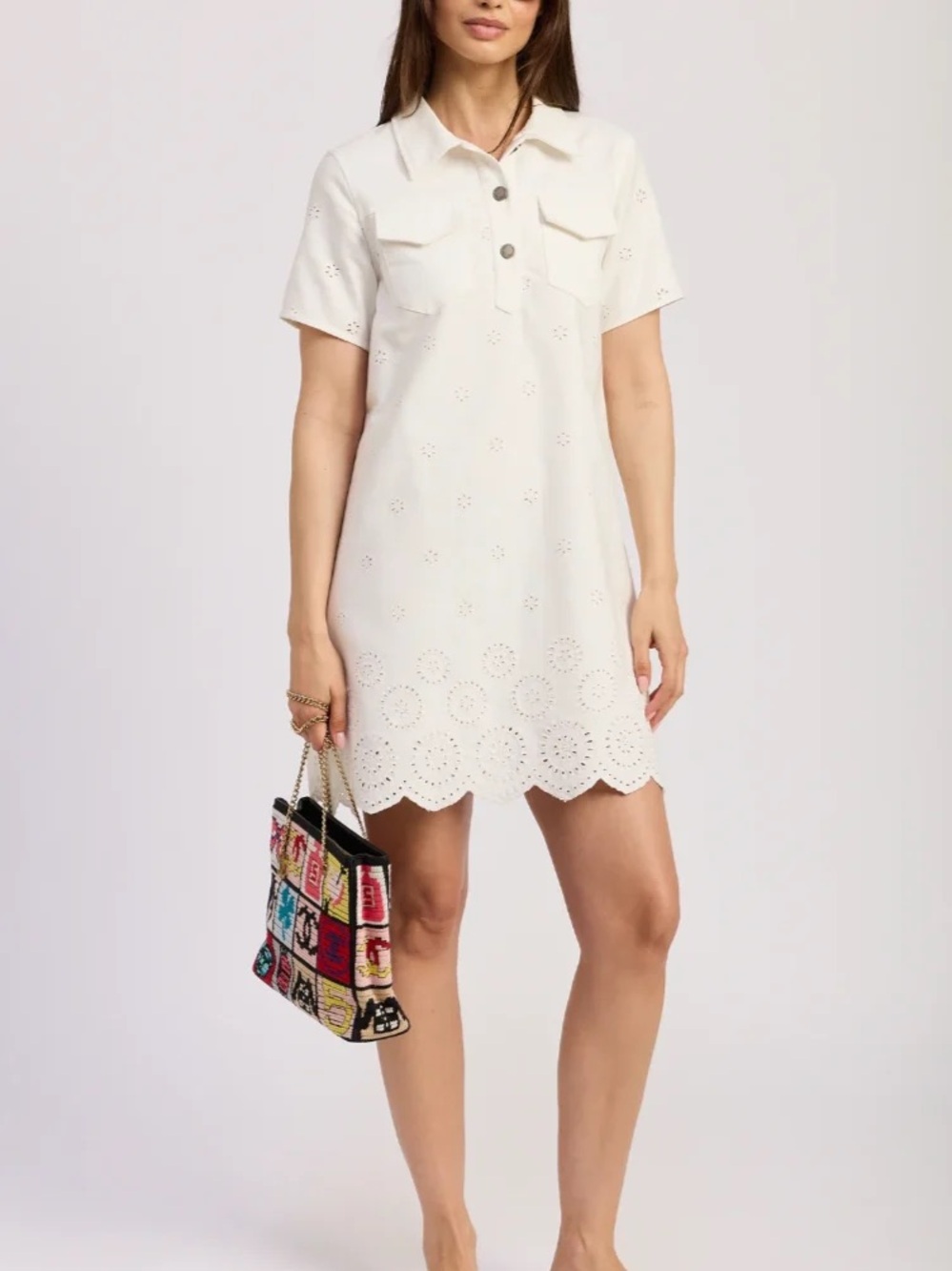En Saison Courtney Mini Collared Dress